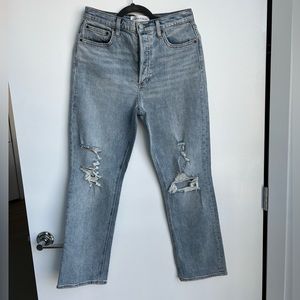 Denim Forum Arlo High Rise Straight Jeans